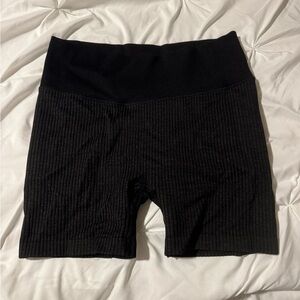 Target Black Ribbed Women's Bike Shorts